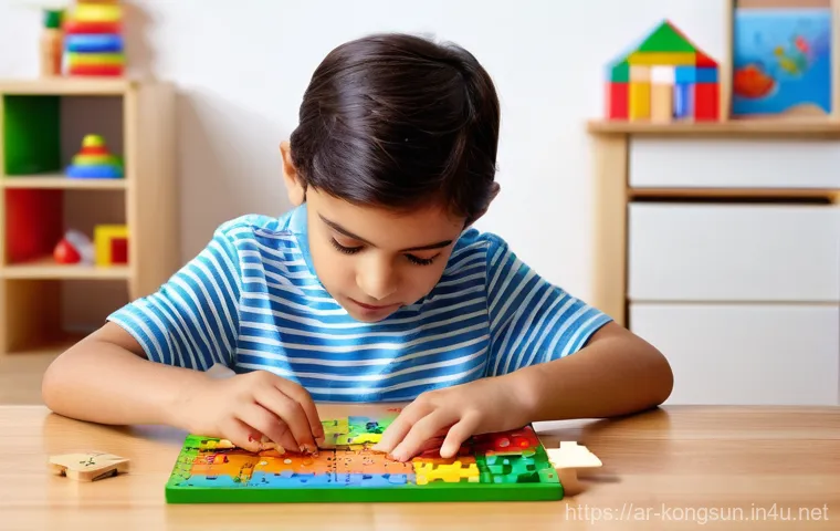 콩순이의 주요 상품군 - **Prompt for Play Kitchen:**
    "Two Arab children, a boy and a girl, aged around 6 and 7, are joyf...