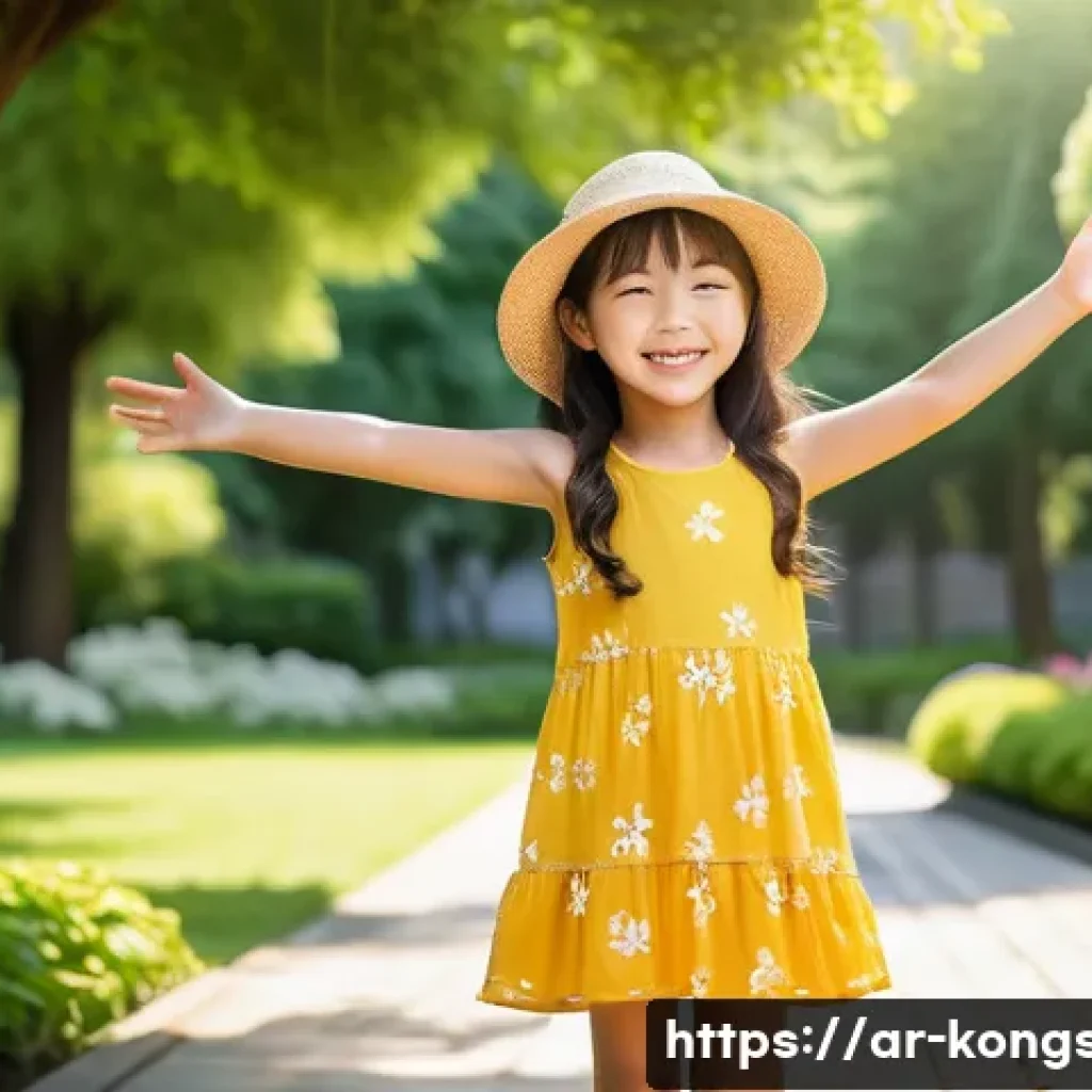 콩순이의 시즌별 변화 - **Prompt for Summer Kongsooni:**
    "A cheerful and energetic young girl character, Kongsooni, is s...